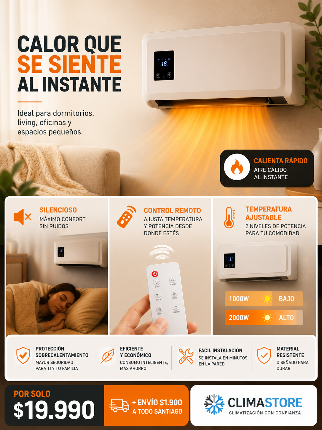 calefactor electrico