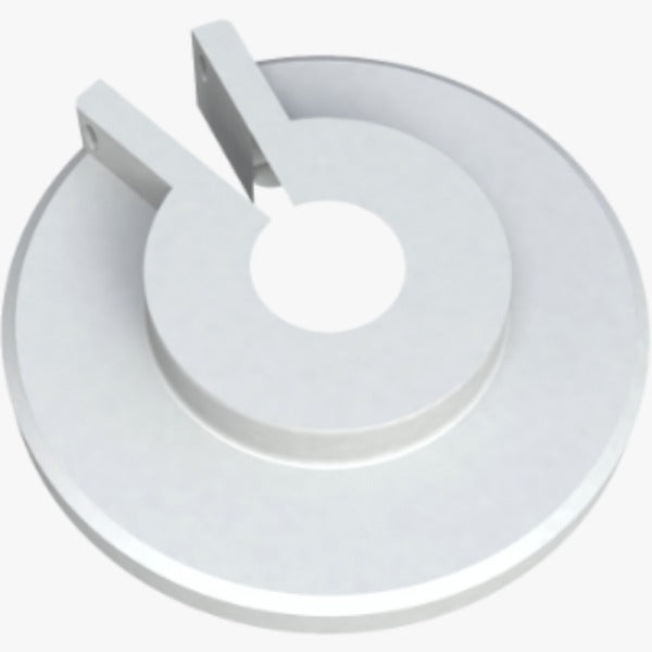 ROSETA DECORATIVA 60MM BLANCA P/TUBOS DE 22MM